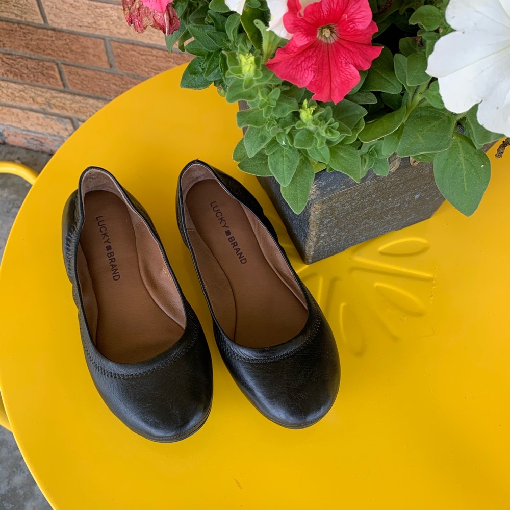 Lucky Brand Black Ballet Flats